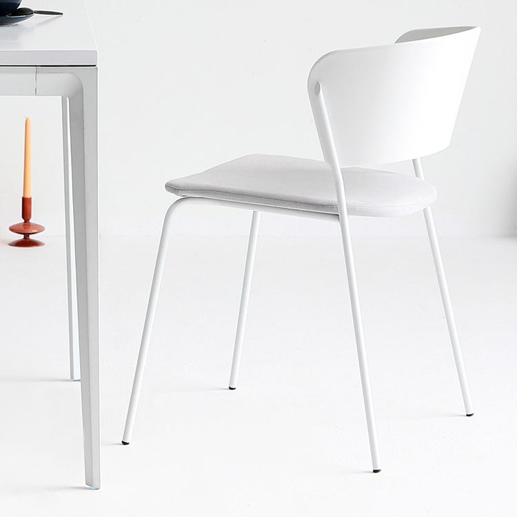 Industrial Open Back Dining Side Chair Matte Finish Armless Side Chairs Clearhalo ' kitchen&dining_furn' 'Dining Chairs' 'Dining Tables & Seating' 'dining_chair' 'furn' 'furn_dining_chair' 'Furniture' 'furniture_dining_chair' 'Kitchen & Dining Furniture' 'kitchen' 1200x1200_3882e0ee-92b2-4732-a4ef-4aff7856d3dc