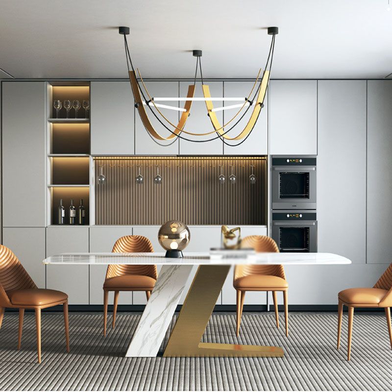 Scandinavian Design 1/4/5/7 Pieces Furniture White Sintered Stone Dining Table Set Clearhalo 'Dining Room Sets' 'Dining Tables & Seating' 'dining_room_set' 'furn' 'furn_dining_room_set' 'Furniture' 'furniture_dining_room_set' 'Kitchen & Dining Furniture' 'kitchen&dining_furn' 'kitchen' 1200x1200_3882ed31-5792-4d97-8e9b-eef209bade43