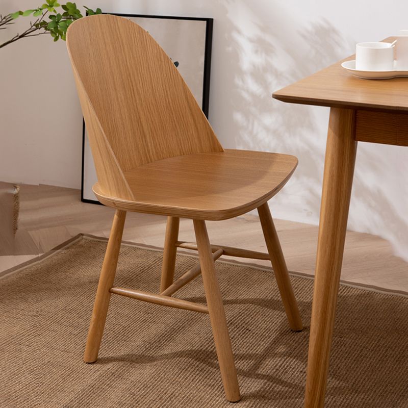 Glam Style Dining Chair Solid Wood Dining Room Side Chair with Wood Legs Clearhalo ' kitchen&dining_furn' 'Dining Chairs' 'Dining Tables & Seating' 'dining_chair' 'Furniture' 'furniture_dining_chair' 'Kitchen & Dining Furniture' 'kitchen' 1200x1200_3882fc6e-35bf-4745-b4a9-7fa226675358