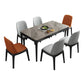 Dining Table Sets Contemporary with Sintered Stone Table and Cushion Chairs Clearhalo 'Dining Room Sets' 'Dining Tables & Seating' 'dining_room_set' 'furn' 'furn_dining_room_set' 'Furniture' 'furniture_dining_room_set' 'Kitchen & Dining Furniture' 'kitchen&dining_furn' 'kitchen' 1200x1200_3884384d-69de-4c65-a4e7-836c5d36fdaa