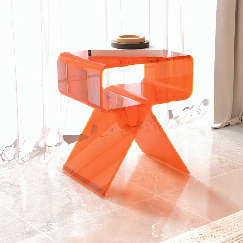 Modernistic Geometric Accent Side Table Acrylic Sofa Side Accent Table Clearhalo 'Coffee & Accent Tables' 'End & Side Tables' 'end_side_tables' 'furn' 'furn_end_side_tables' 'Furniture' 'Living Room Furniture' 1200x1200_38872014-d72b-4c46-b577-9eaf59b34200