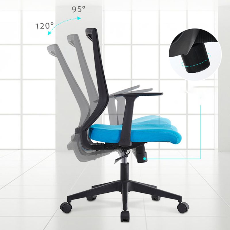 Contemporary Arm Chair Adjustable Seat Height Fixed Arms Nylon Office Chair Clearhalo 'furn' 'furn_office_chair' 'Furniture' 'Office Chairs' 'Office Furniture' 'office_chair' 1200x1200_38874c02-cf9f-4cb4-bf29-c3575e1b7f9b