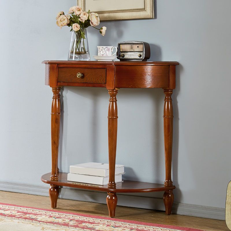 Tavolo console in legno in legno in legno tavolo da accento moderno di metà secolo per Hall