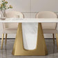 Designer Style Sintered Stone Dining Set Rectangle 1/2/3/5/7 Pieces Dining Room Table Set