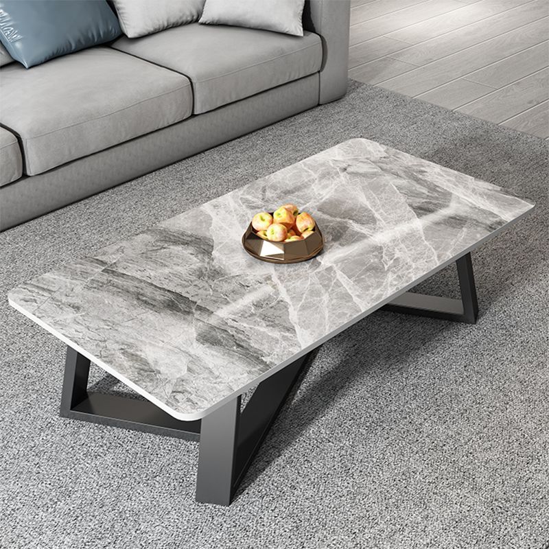 Glamkreuzbeine Couchtisch Schiefer rechteckiger Kaffeetisch für Zuhause