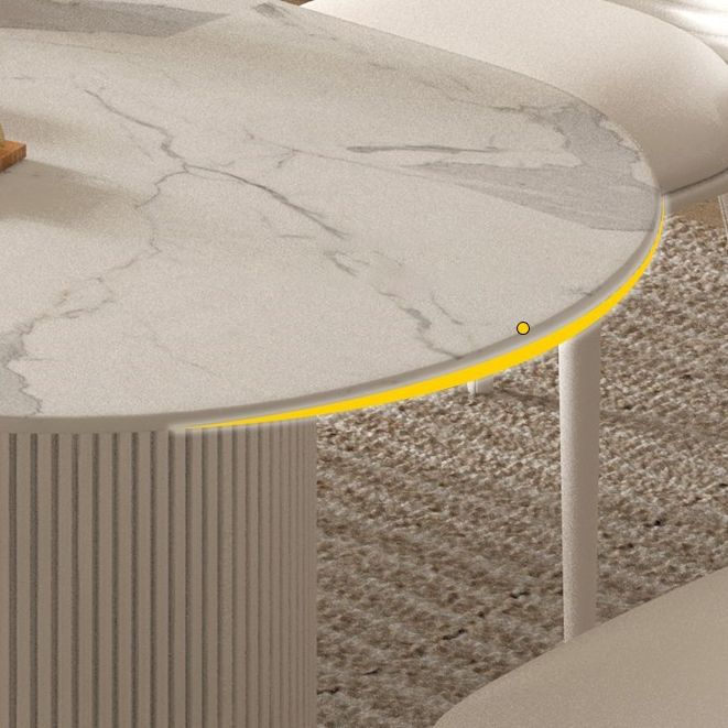 Tavolo da pranzo tradizionale di lusso tavolo da pranzo ovale con doppio piedistallo