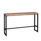 Contemporary Rectangle Bar Set 1/5 Pieces Solid Wood Pub Dining Set for Dining Room