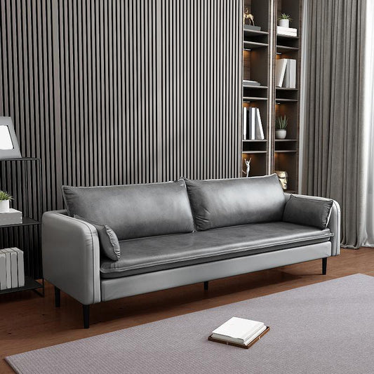 Contemporary Standard Sofa Couch Square Arm Sofa Set with Pillows Clearhalo 'Furniture' 'furniture_sofas' 'Living Room Furniture' 'Sofa' 'sofas' 1200x1200_388b9e8c-b5f6-4627-9e98-6015e1cae3e4