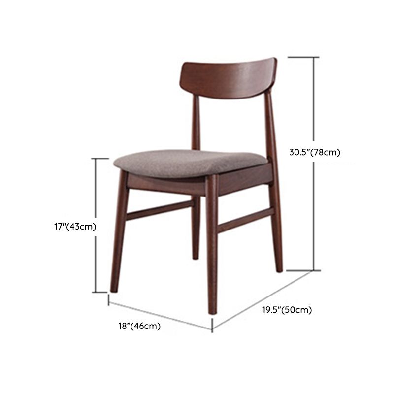 モダンな茶色の家具セット5 PCS長方形のソリッドウッドダイナーテーブルダイニングチェア