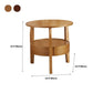 Traditional Round Wooden Top Side Table 3 Legs End Table with Storage Clearhalo 'Coffee & Accent Tables' 'End & Side Tables' 'end_side_tables' 'furn' 'furn_end_side_tables' 'Furniture' 'Living Room Furniture' 1200x1200_388f0cdb-a7ef-41bb-85ab-02554e96cdd2