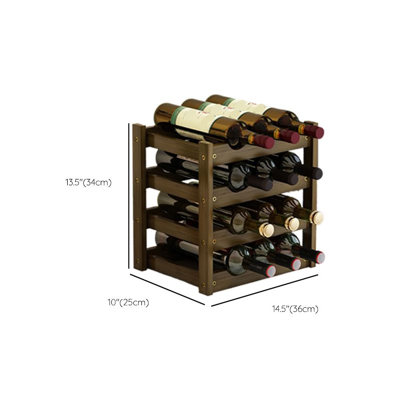 Modern Modern Wine Rack-fles tafel van het midden van de eeuw