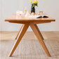 Modern Natural Rectangle Dining Room Table Pine Solid Wood Dinette Table