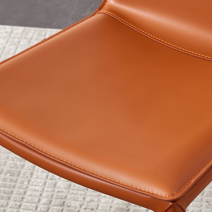 Sala riunioni Solid Designer Stile Stella laterale Sedia da pranzo in pelle finitura