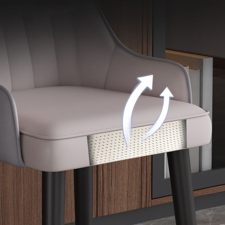 Glam Style Metal Dining Chairs Kitchen Dining Arm Side Chair (Set of 2) Clearhalo ' kitchen&dining_furn' 'Dining Chairs' 'Dining Tables & Seating' 'dining_chair' 'furn' 'furn_dining_chair' 'Furniture' 'furniture_dining_chair' 'Kitchen & Dining Furniture' 'kitchen' 1200x1200_389545fa-2a2c-4dba-8275-43b882c2051f