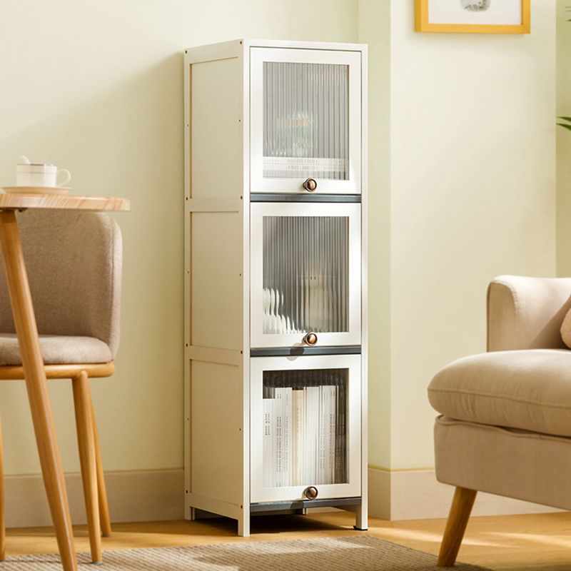 Contemporary White Cabinet with Glass Doors and Legs in Solid Wood Clearhalo &#39;Cabinets &amp; Chests&#39; &#39;cabinets_chests&#39; &#39;furn&#39; &#39;furn_cabinets_chests&#39; &#39;Furniture&#39; &#39;Living Room Furniture&#39; 1200x1200_38956e15-ad6c-4fd2-a906-fb5d1ebc3b94