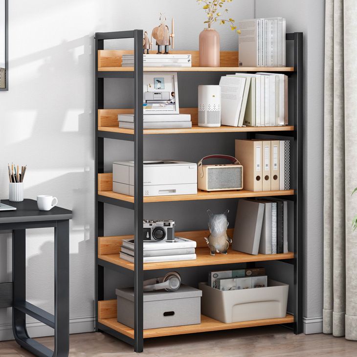 Offenes Metall -Holzbuchhandel Modern Home Wohnzimmer Bücherregal
