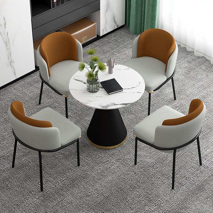 Round Dinette Table Traditional Luxury Dinner Room Table with Pedestal Base Clearhalo ' dining_table' 'Dining Tables & Seating' 'Dining Tables' 'furn' 'furn_dining_table' 'Furniture' 'furniture_dining_table' 'Kitchen & Dining Furniture' 'kitchen&dining_furn' 'kitchen' 'kitchen_dining_table' 1200x1200_38979f70-dd7f-4956-899e-5c64aeb7fe2b