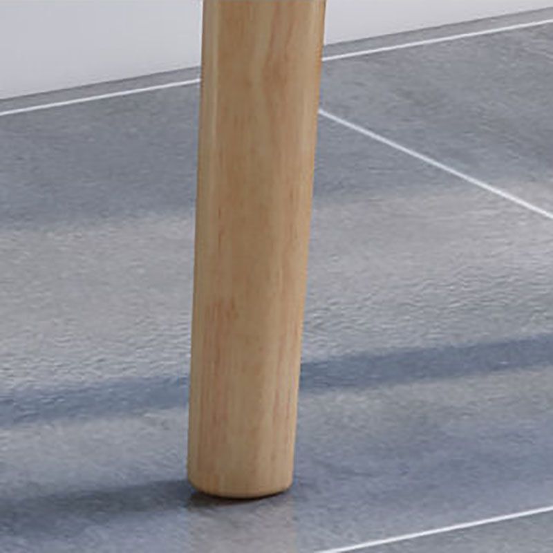 Silla de comedor moderna de la madera de goma, acabado mate, silla lateral abierta