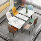 Rectangle 4 Legs Home Furniture Stone Dining Room Collection with Drop Leaf Clearhalo ' dining_table' 'Dining Tables & Seating' 'Dining Tables' 'furn' 'furn_dining_table' 'Furniture' 'furniture_dining_table' 'Kitchen & Dining Furniture' 'kitchen&dining_furn' 'kitchen' 'kitchen_dining_table' 1200x1200_3898be96-09b4-421a-82cb-5f3e6874dadc