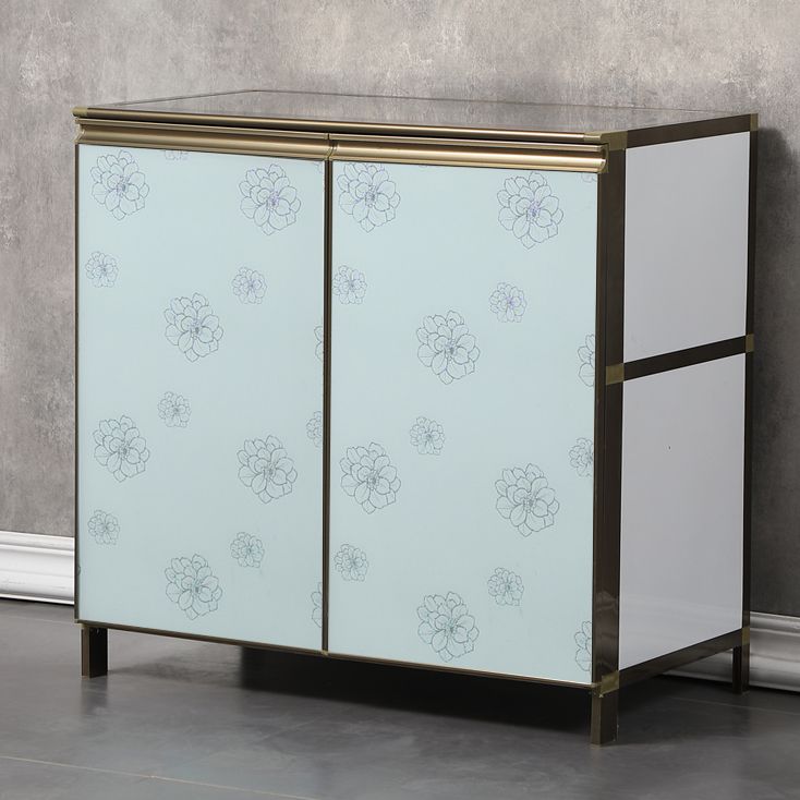 Modern White Metal Sideboard Tempered Glass Doors Cabinets Dining Server for Living Room Clearhalo 'buffet_sideboard' 'Buffets & Sideboards' 'furn' 'furn_buffet_sideboard' 'Furniture' 'furniture_buffet_sideboard' 'Kitchen & Dining Furniture' 1200x1200_3899ea77-c6ba-47b0-8f26-09947a9721dc