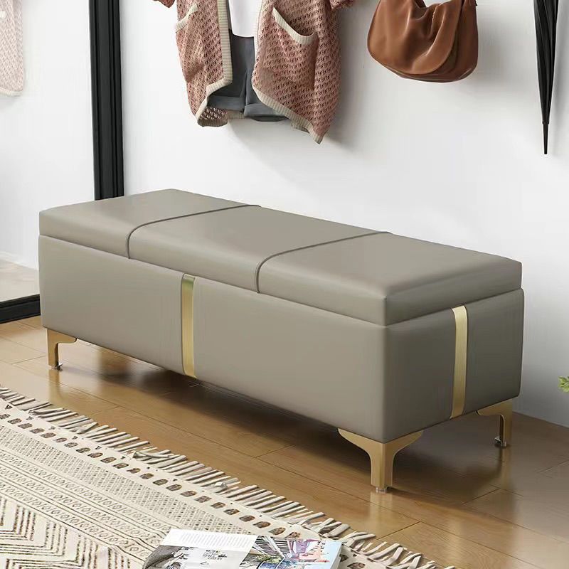 15.7 Inch Wide Modern Entryway Bench Flip Top Solid Color Bench Clearhalo 'Benches' 'Chairs & Seating' 'furn' 'furn_benches' 'Furniture' 'Living Room Furniture' 1200x1200_389c0621-8ced-4bd4-a4a4-31911b17f5b4