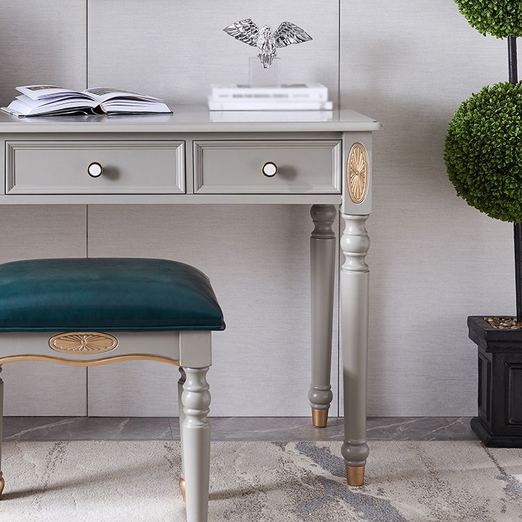 グラムライティングデスク長方形のパーソンズベースオフィスデスク