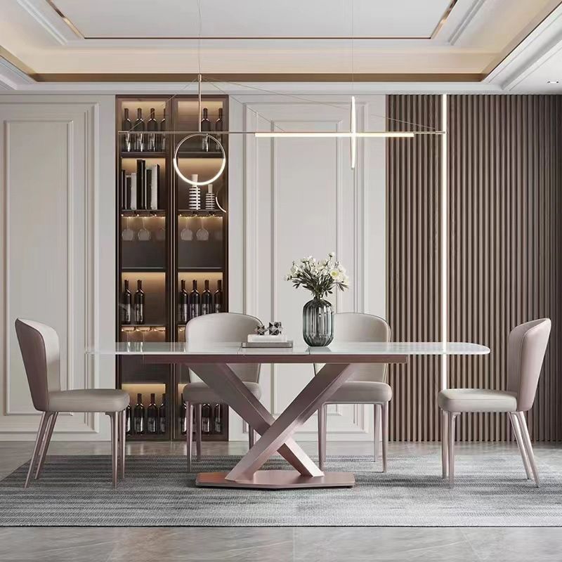 1/4/5/7 Pieces Sintered Stone Dining Table Set Dining Room Chair and Table Set Clearhalo 'Dining Room Sets' 'Dining Tables & Seating' 'dining_room_set' 'furn' 'furn_dining_room_set' 'Furniture' 'furniture_dining_room_set' 'Kitchen & Dining Furniture' 1200x1200_389f86f5-c73b-45c6-83f9-6483cc17641c