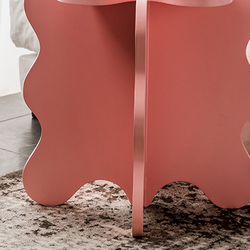 Contemporary Geometric Side End Snack Table X-base End Table