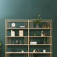 Estante de la estantería abierta vertical estante de libro de metal etagere para dormitorio