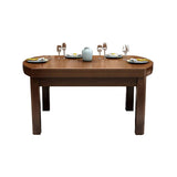 Contemporary Dinner Table Wood 4 Legs Dining Room Table for Home
