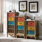Traditional Vertical Lingerie Chest Wood Storage Bachelor Chest for Room