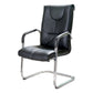 Chaise de bureau moderne en cuir à dossier haut avec accoudoirs inclus, noir/marron