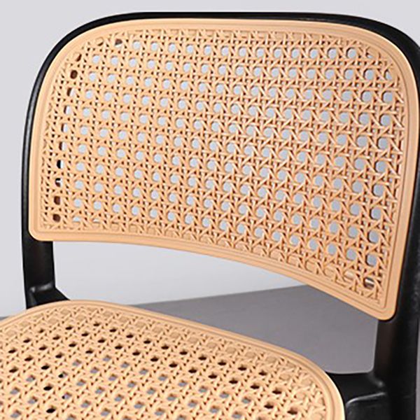 Tabouret de bar en plastique scandinave tabouret de bas de pied de pied sans arme pour le salon