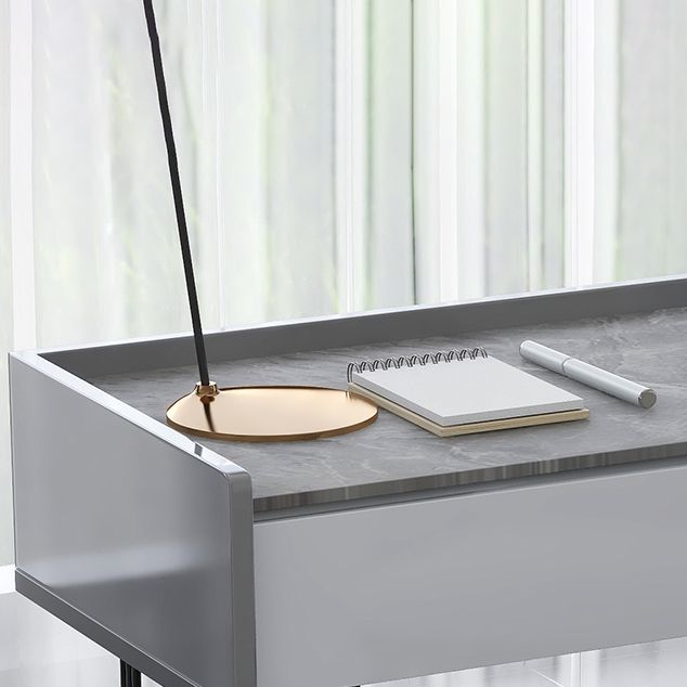 Scrivania rettangolare per la scrittura di home office moderna scrivania in pietra in pietra