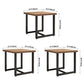 Industrial Solid Wood Dinner Room Kitchen Table Brown Square Table with Black Frame for Dinning Room Clearhalo ' dining_table' 'Dining Tables & Seating' 'Dining Tables' 'furn' 'furn_dining_table' 'Furniture' 'furniture_dining_table' 'Kitchen & Dining Furniture' 'kitchen&dining_furn' 'kitchen' 'kitchen_dining_table' 1200x1200_38a4e078-c23e-4e03-b910-30a464b587fe