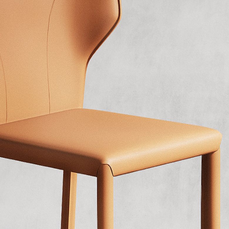 Chaise de comptoir en cuir en faux en cuir intérieur