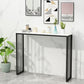 Modern Bar Dining Table Rectangle Bar Height Cocktail Table in Iron Base Clearhalo 'Bar Furniture' 'Bar Tables' 'bar_tables' 'furn' 'furn_bar_tables' 'Furniture' 'furniture_bar_tables' 'Kitchen & Dining Furniture' 1200x1200_38a942a2-a578-41bb-8ca8-ef6d6896b32d