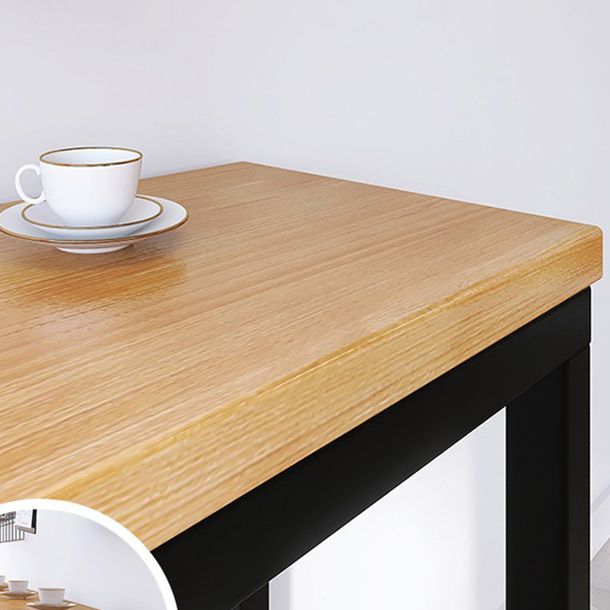 Rectangular Bar Height Table Industrial Style Bar Table with Trestle Base Clearhalo 'Bar Furniture' 'Bar Tables' 'bar_tables' 'furn' 'furn_bar_tables' 'Furniture' 'Kitchen & Dining Furniture' 1200x1200_38aab08c-5fe1-42d7-b427-9e82be18af6f