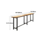 Trestle Cafe and Break-room Counter Table Modern Bistro Bar Table in Natural Clearhalo 'Bar Furniture' 'Bar Tables' 'bar_tables' 'furn' 'furn_bar_tables' 'Furniture' 'furniture_bar_tables' 'Kitchen & Dining Furniture' 'kitchen&dining_furn' 'kitchen' 1200x1200_38ac0865-04b7-4dbd-af03-82b486982703
