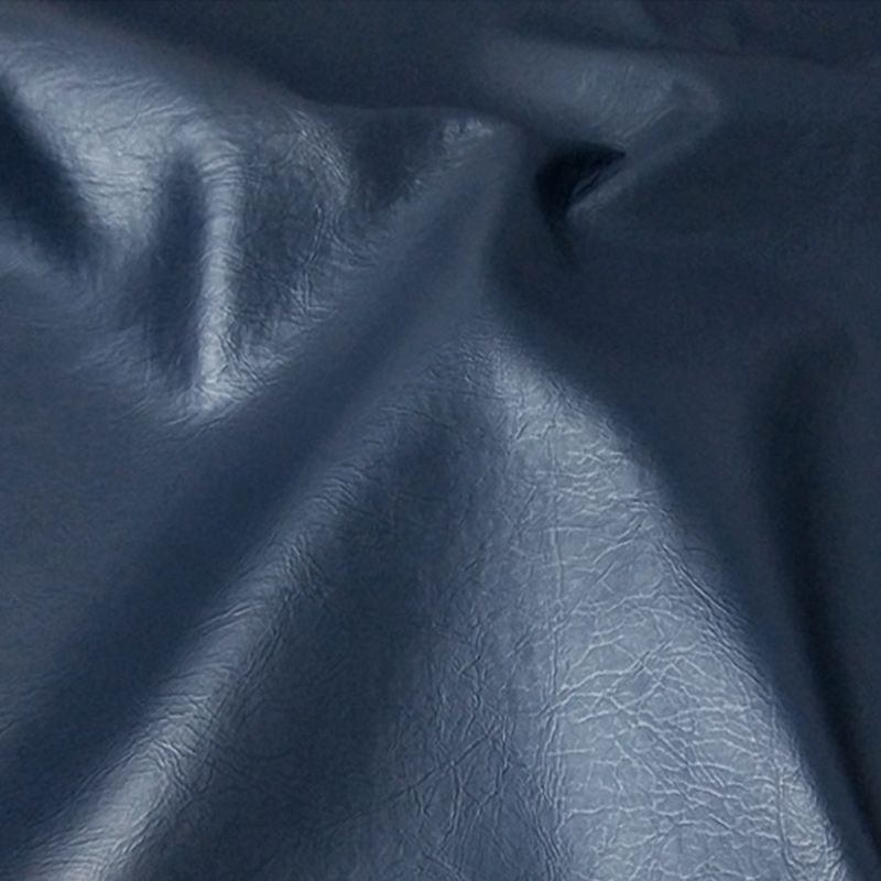 Faux Leather Sectional with 4 Pillows Back and Square Arm for Living Room