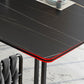Industrial Black Table for Restaurant Rectangle Dining Table with Double Pedestal Clearhalo 'Dining Tables & Seating' 'Dining Tables' 'dining_table' 'furn' 'furn_dining_table' 'Furniture' 'furniture_dining_table' 'Kitchen & Dining Furniture' 'kitchen' 'kitchen_dining_table' 1200x1200_38ae89a5-c20a-4ec7-acb5-60cd07734160