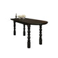 Modern Style Dining Table Solid Wood Dining Room Table in Black