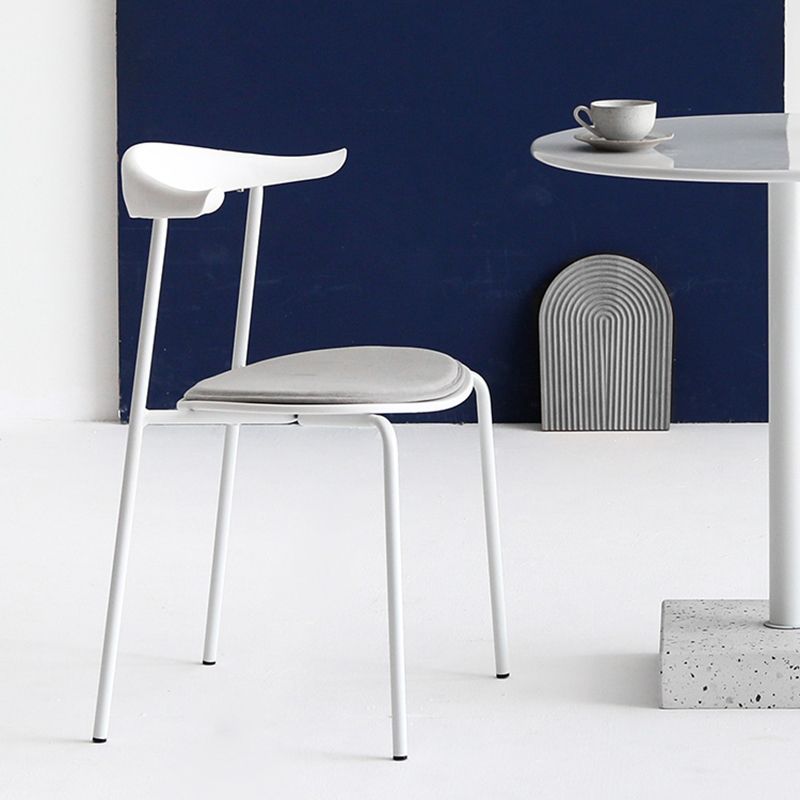 Industrial Open Back Dining Side Chair Matte Finish Armless Dining Side Chairs Clearhalo ' kitchen&dining_furn' 'Dining Chairs' 'Dining Tables & Seating' 'dining_chair' 'furn' 'furn_dining_chair' 'Furniture' 'furniture_dining_chair' 'Kitchen & Dining Furniture' 'kitchen' 1200x1200_38afce0c-7a43-432f-b8cf-9c9d83b1dfba