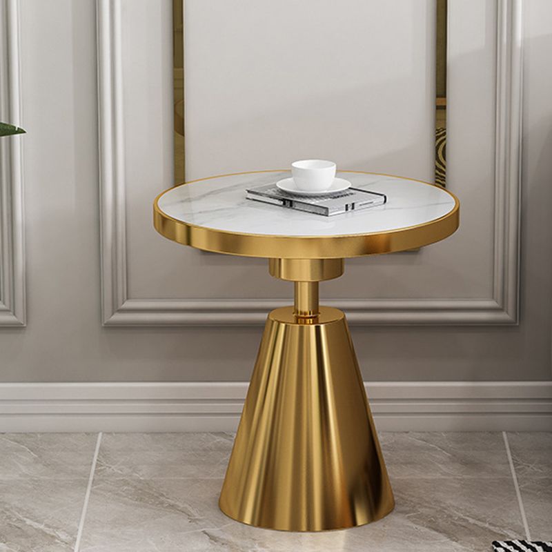 Glam Round Modern Block Side Table Sintered Stone Pedestal End Table Clearhalo 'Coffee & Accent Tables' 'End & Side Tables' 'end_side_table' 'end_side_tables' 'furn' 'furn_end_side_tables' 'Furniture' 'furniture_end_side_table' 'Living Room Furniture' 1200x1200_38b0d0c5-be91-41c0-923e-d7e0f30d661b