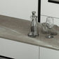 Modern Rectangle Bar Dining Table Indoor Bar Height Table with Iron Base 42-Inch Top Clearhalo 'Bar Furniture' 'Bar Tables' 'bar_tables' 'furn' 'furn_bar_tables' 'Furniture' 'furniture_bar_tables' 'Kitchen & Dining Furniture' 'kitchen&dining_furn' 'kitchen' 1200x1200_38b31b3e-77db-422a-8694-7147a0bc2278