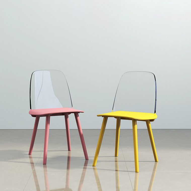 Glam Style Side Chair Plastic Indoor Dining Chair (Set of 2) Clearhalo 'Dining Chairs' 'Dining Tables & Seating' 'dining_chair' 'furn' 'furn_dining_chair' 'Furniture' 'furniture_dining_chair' 'Kitchen & Dining Furniture' 1200x1200_38b349b2-6ca3-49ea-9810-d285d467d494