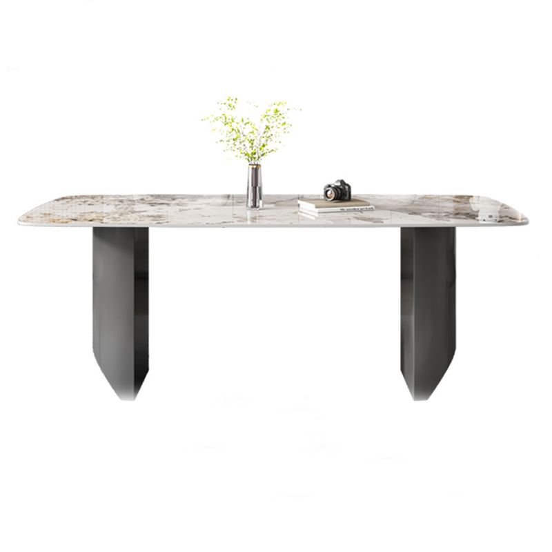 Modern 1/4/5/6/7 Pieces Dining Set Rectangle Stone Dining Table for Dining Room Clearhalo 'Dining Room Sets' 'Dining Tables & Seating' 'dining_room_set' 'furn' 'furn_dining_room_set' 'Furniture' 'Kitchen & Dining Furniture' 1200x1200_38b3b701-4ce4-4fdc-ac95-1c530367d6c5