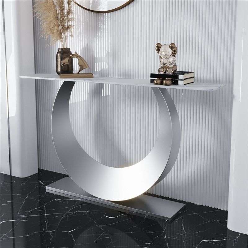 Rectangle Console Accent Table Glam Antique Finish Console Sofa Table