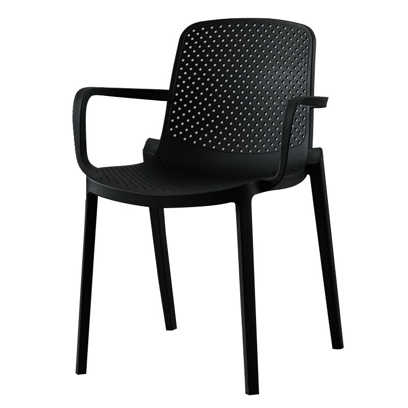 Scandinavian Plastic Dining Arm Chair Solid Back Kitchen Dining Armchair Clearhalo ' kitchen&dining_furn' 'Dining Chairs' 'Dining Tables & Seating' 'dining_chair' 'furn' 'furn_dining_chair' 'Furniture' 'furniture_dining_chair' 'Kitchen & Dining Furniture' 'kitchen' 1200x1200_38b52f78-5b46-4330-8fd2-c46f2f1e1d0a