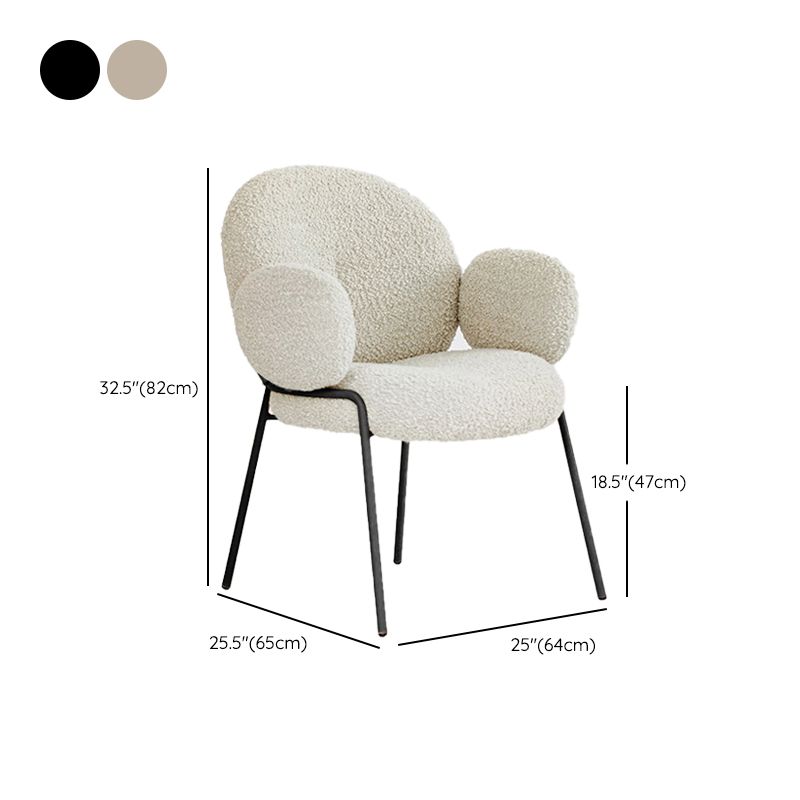 Eigentijdse keuken eetstoelen gestoffeerde zijstoelen met metalen basis